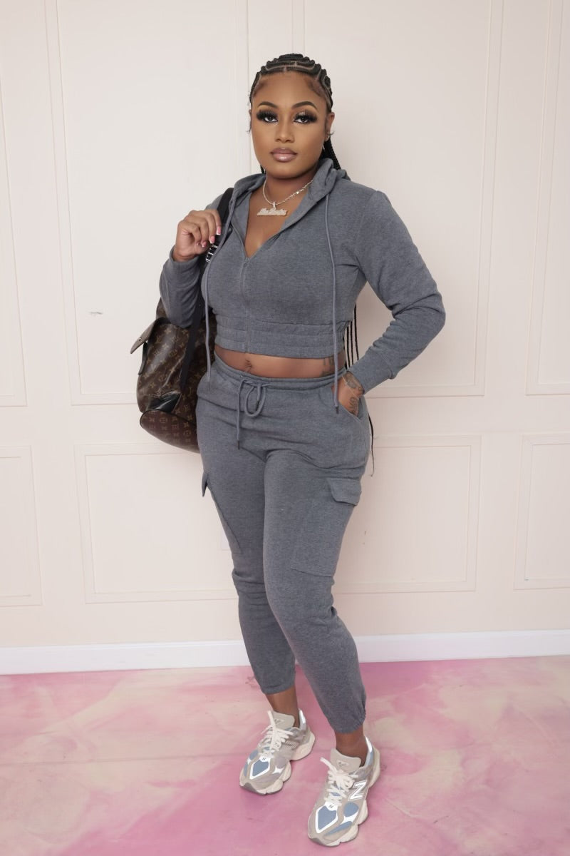 Get Active Cargo Set- Grey