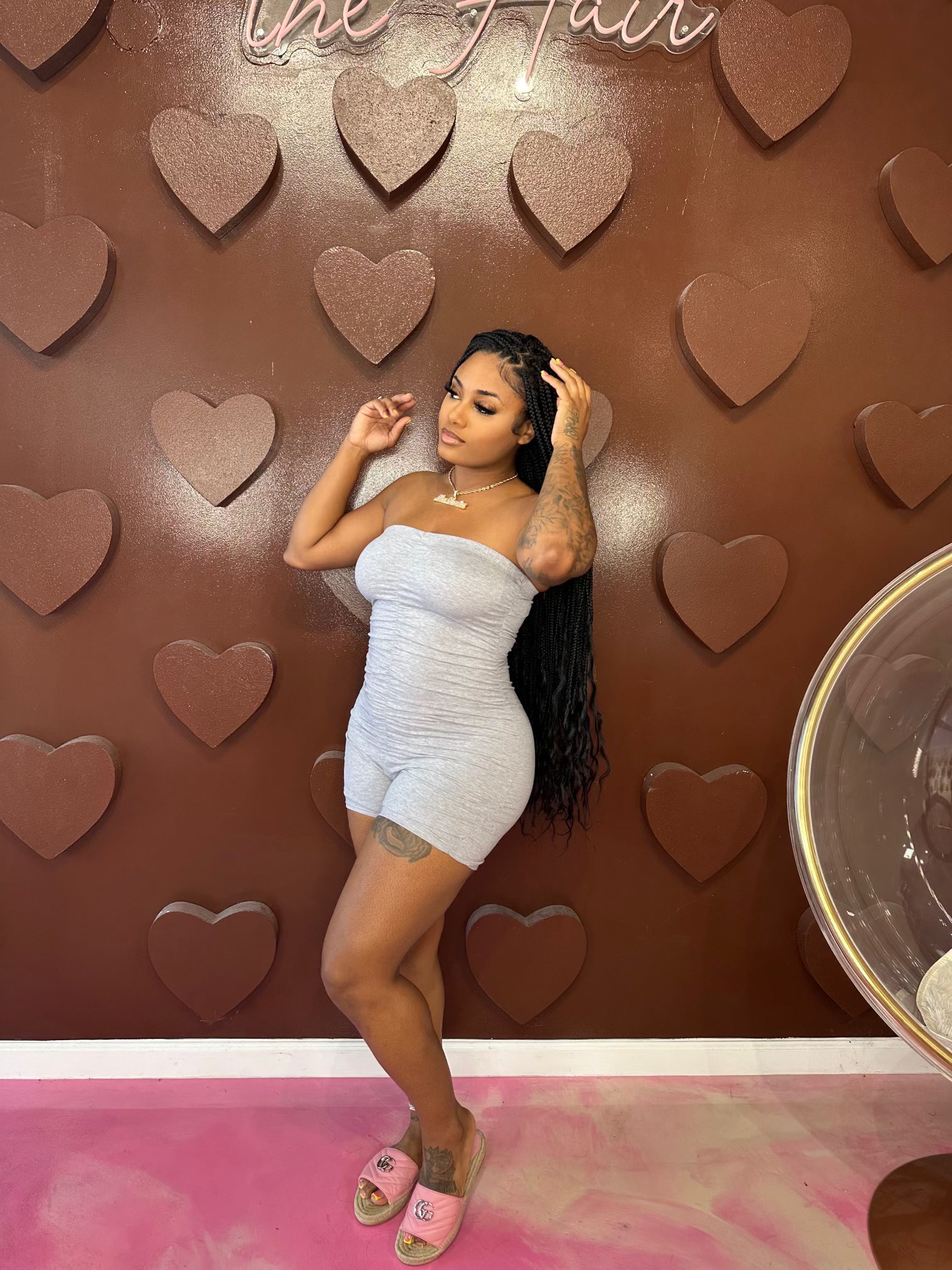 Roxy Bodysuit- Grey