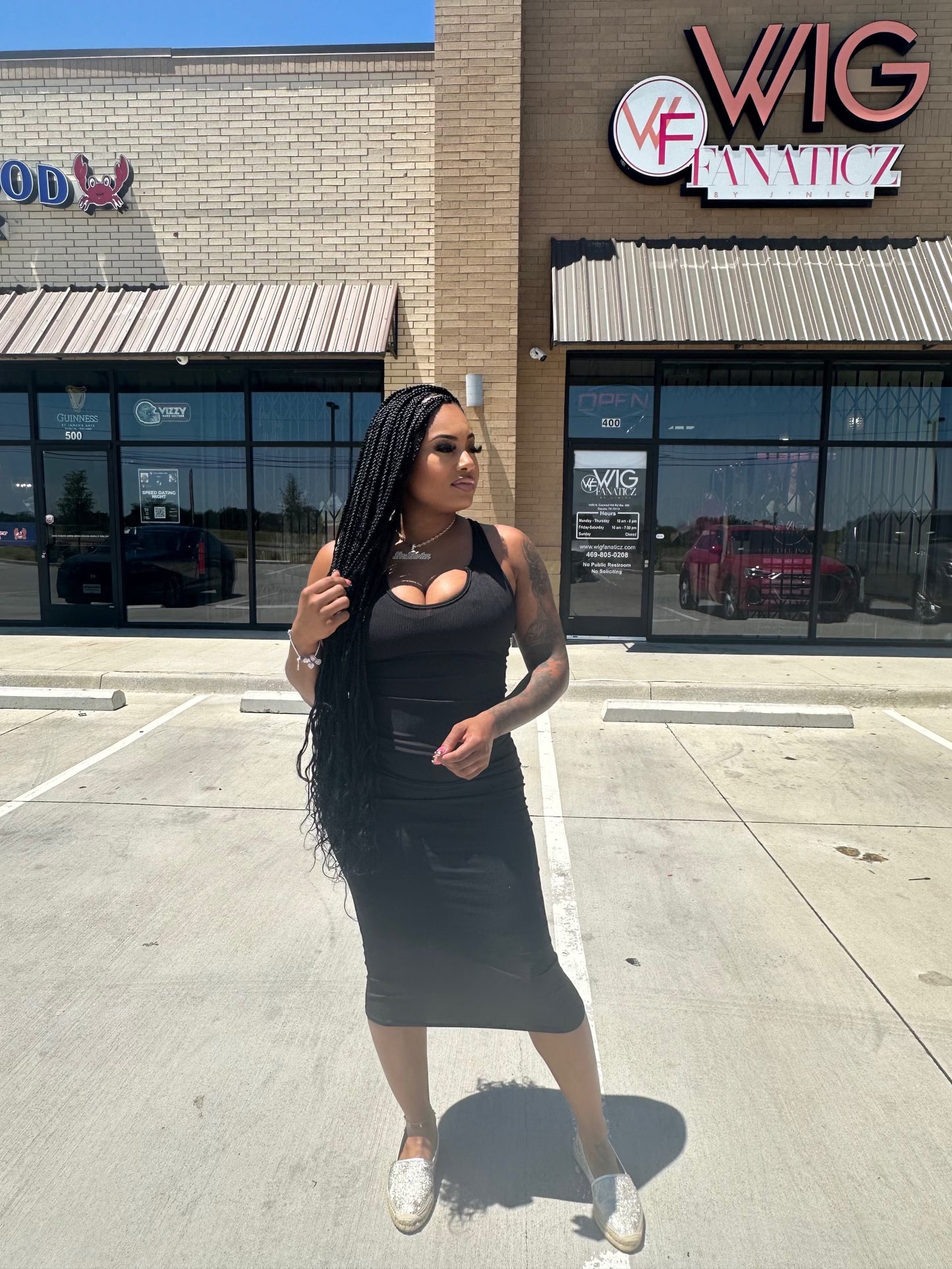 Kelsie Ribbed Maxie- Black